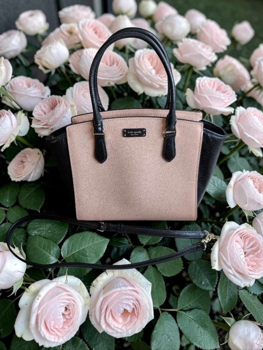 kate spade Pink and Black Two-Tone Satchel